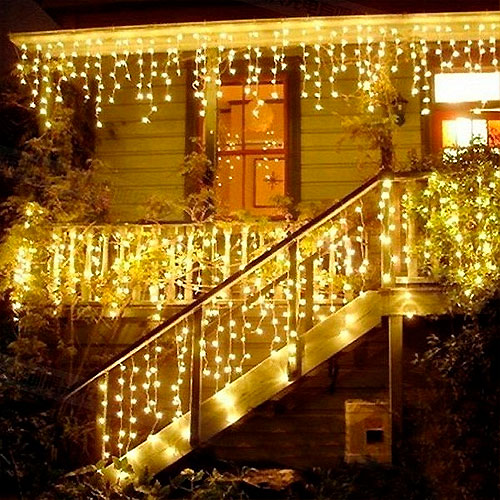 LUCES DE CASCADA DORADA 3/9 MTS